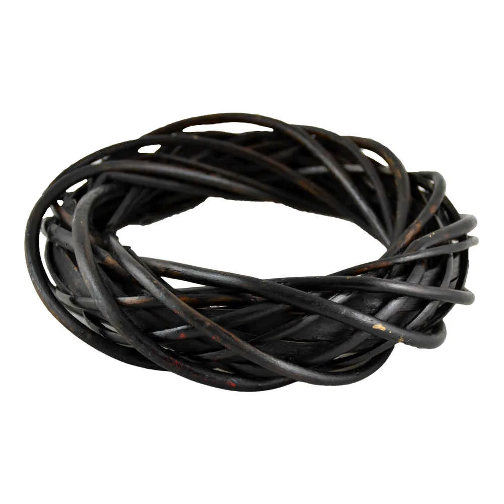 Coroana pentru decor din rachita 20 CM - Maro