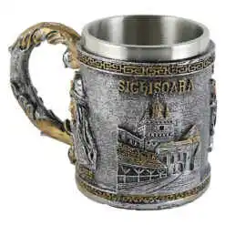 Alternative view of Cana din metal si rasina "Romania" Cavaler 10x11 CM