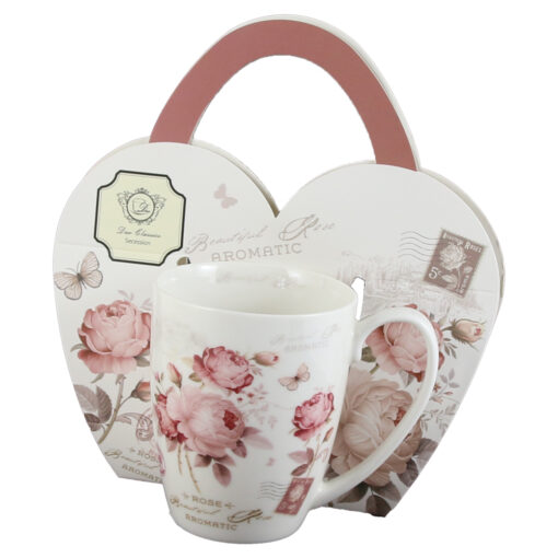 Cana portelan "Secesja" 350 ml, in ambalaj decorativ