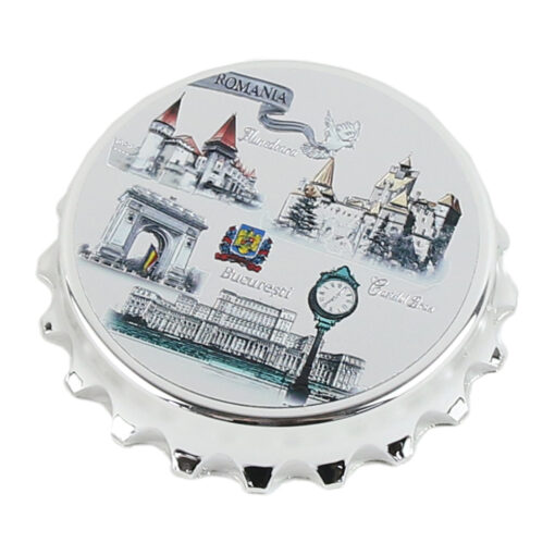 Magnet de frigider metalic cu desfacator 7 CM, Bucuresti, Romania