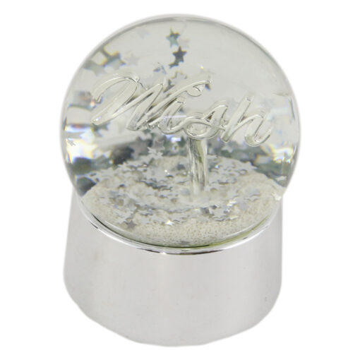Glob de zapada Wish/Xmas din sticla 8 CM