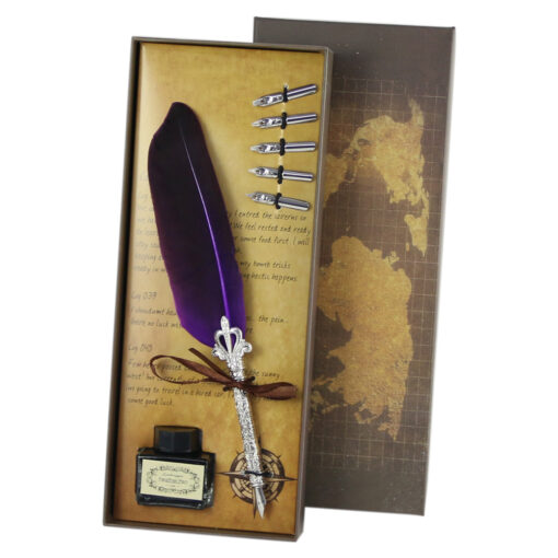 Set Pana de scris Vintage World - 7 piese