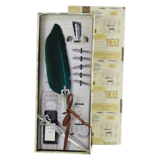 Set Pana de scris Vintage Alfabeto - 9 piese