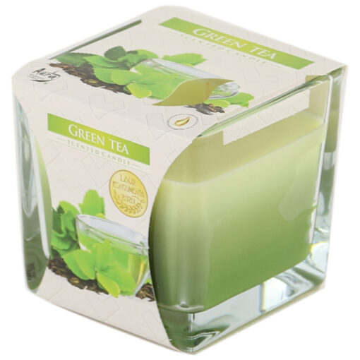 Lumanare parfumata Green Tea 8x8 CM, Bolsius, pahar sticla