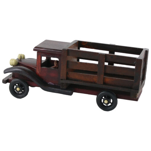 Camion vintage din lemn 23 CM, Macheta