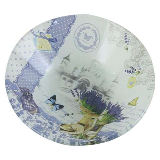 Bol din sticla 10 CM, Lavanda