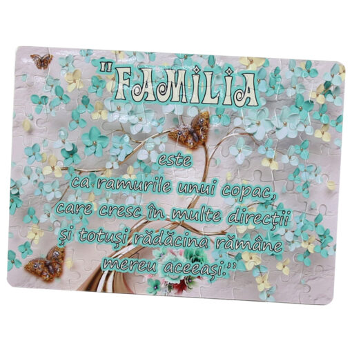 Puzzle magnetic 80 piese "Familia..." 20x14.5 CM