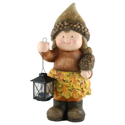 Figurina Fata cu felinar 22x43 CM, din ceramica