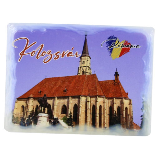 Magnet din ceramica "Romania", 8x6 CM, Kolozsvar