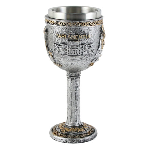 Pahar din metal si rasina 8x18 CM, Bucuresti, Vlad Tepes