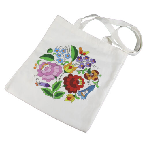 Sacosa textil 35x40 CM, cu motive florale