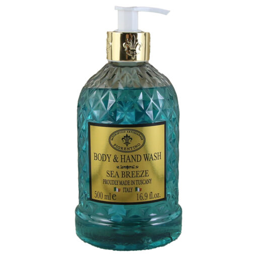 Sapun lichid & Gel de dus Sea Breeze, 500 ml, Saponificio Artigianale Fiorentino