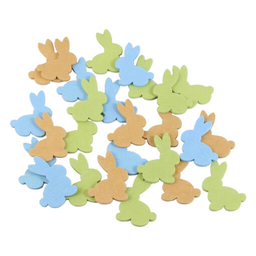 Set Iepuras din lemn 5 CM, multicolor
