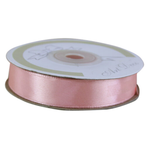 Rola panglica satin Roz 15 mm x 25 m