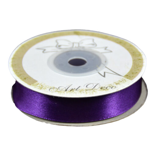 Rola panglica satin Mov 15 mm x 25 m, Art Deco