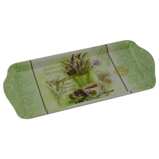 Tava pentru servire din plastic Lavanda romantic 33x15 CM