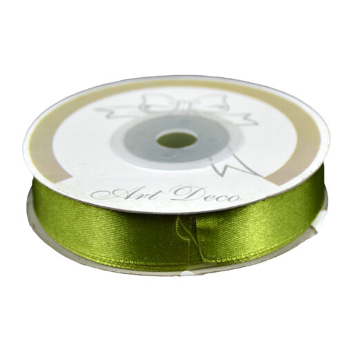Rola panglica satin Verde 15 mm x 25 m, Art Deco