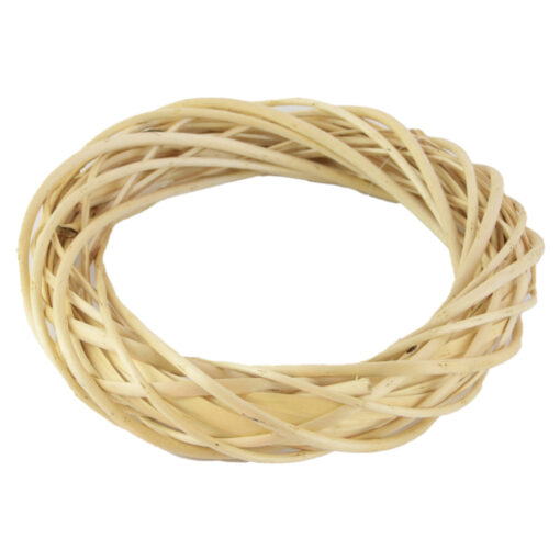 Coroana pentru decor din rachita 25 CM - Natur