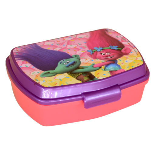 Cutie sandwich din plastic Trolls 17x13 CM