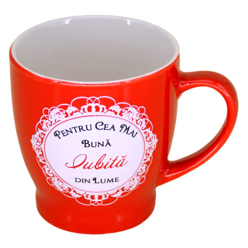 Cana ceramica "Pentru cea mai buna iubita din lume" 200 ml