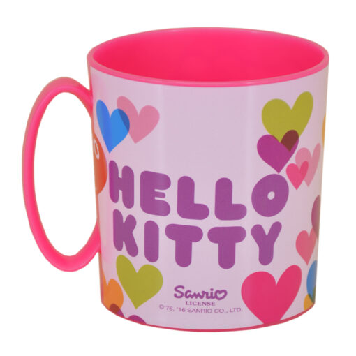 Cana realizata din material plastic - 350 ml - Design Hello Kitty