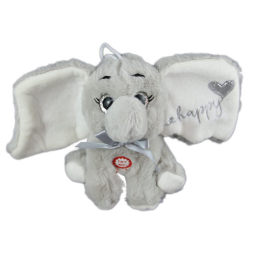 Jucarie de plus - Elefant cu sunet "Be Happy"