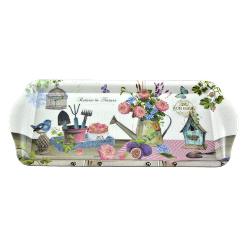 Tava pentru servire din plastic Hortensia 33x15 CM