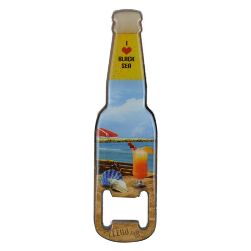 Desfacator sticle cu magnet Black Sea/Romania 13 CM