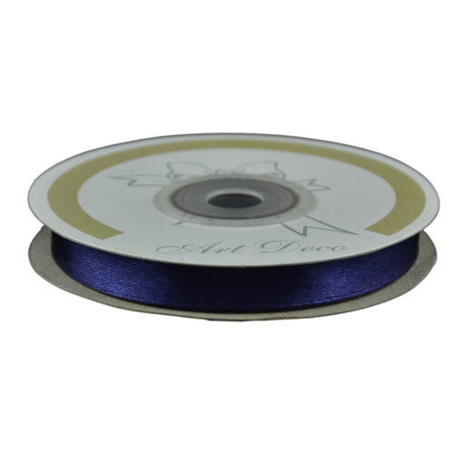 Rola panglica satin Blaumarin 10 mm x 25 m, Art Deco