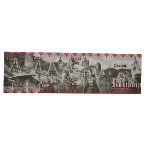 Magnet frigider din plastic Romania 17x5 CM, Modele variate
