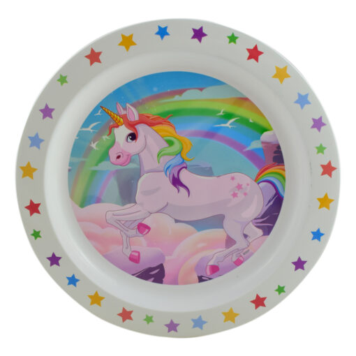 Farfurie intinsa realizata din plastic - Design Unicorn