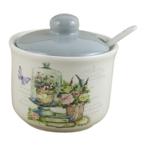 Zaharnita cu lingurita 260 ml, 10x10 CM, Romantic Lavender