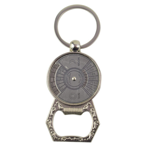 Breloc din metal cu desfacator de sticla si calendar Eternety, Romania, 10 CM