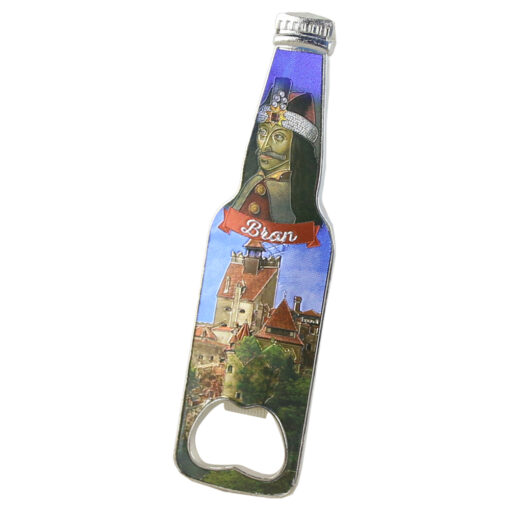 Desfacator sticle cu magnet Castelul Bran 12 CM