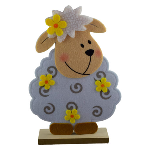 Figurina miel de Paste din pasla pe talpa de lemn 30 CM