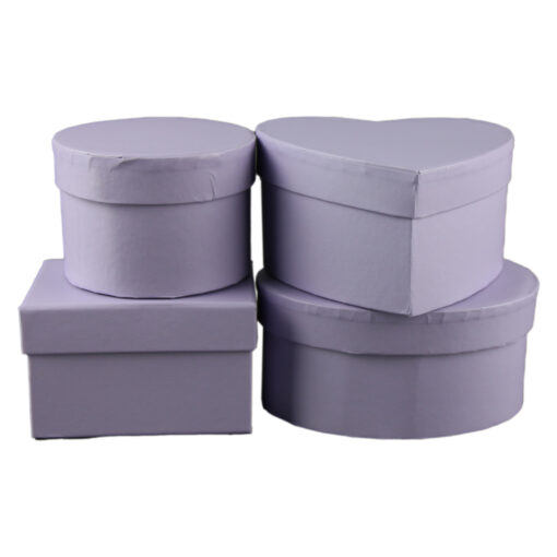 Set 4 cutii de cadou mov
