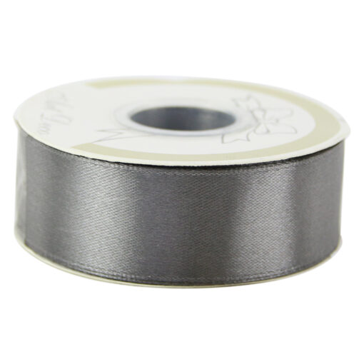 Rola panglica satin Grafit 25 mm x 25 m, Art Deco