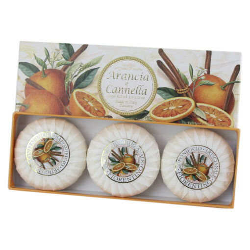 Set sapun Portocale & Scortisoara 3x 100 gr, Saponificio Artigianale Fiorentino