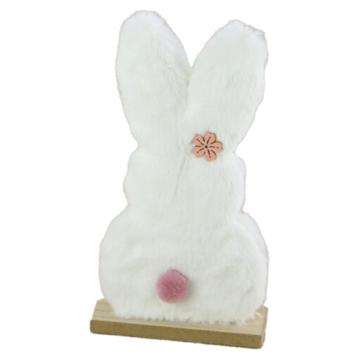 Figurina iepuras de Paste din plus si lemn 21 CM
