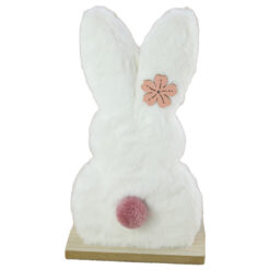 Figurina iepuras de Paste din plus si lemn 26 CM