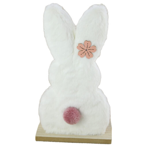 Figurina iepuras de Paste din plus si lemn 26 CM
