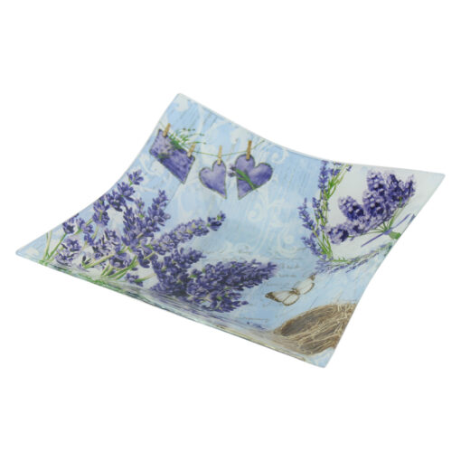 Platou servire sticla 21x21 CM - Lavanda