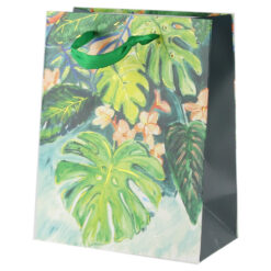 Punga cadou din hartie 18?23 CM - Tropical leaves