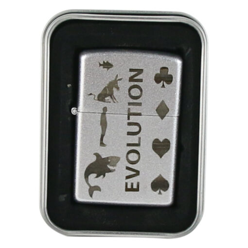 Bricheta metalica "Evolution", 3.5x5.5 CM, Argintiu