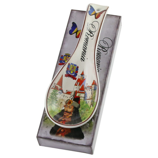 Suport lingura din ceramica 9x26 CM, Vlad Tepes, Romania - 346