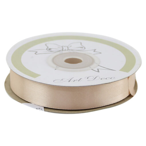 Rola panglica satin Rose Gold 15 mm x 25 m, Art Deco
