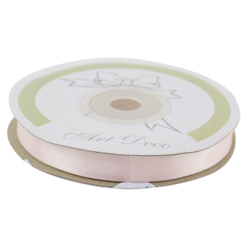 Rola panglica satin Roz pal 10 mm x 25 m, Art Deco
