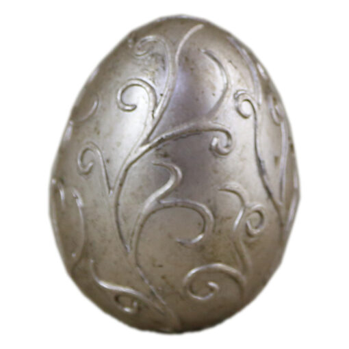 Ou decorativ din rasina 8 CM, bronz