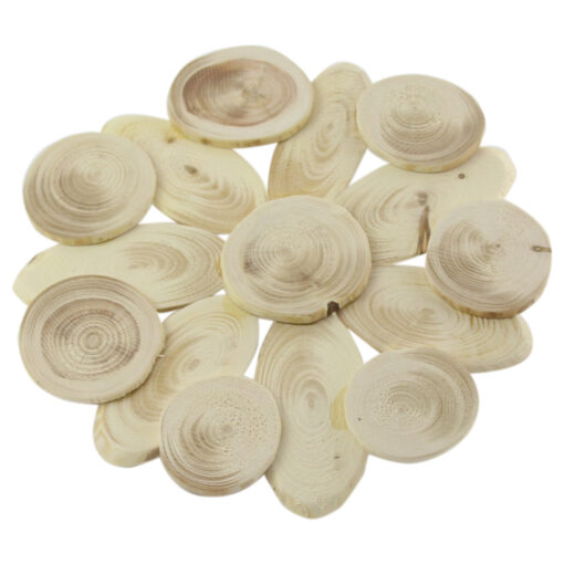 Suport oale rotund din lemn 20 CM, Natur