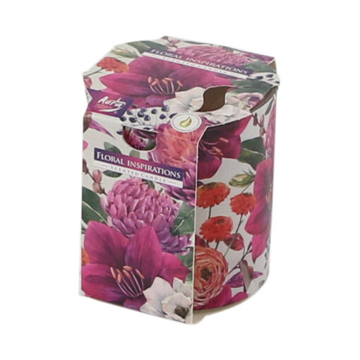 Lumanare parfumata in pahar sticla Floral Inspirations 7x8 CM, Bolsius